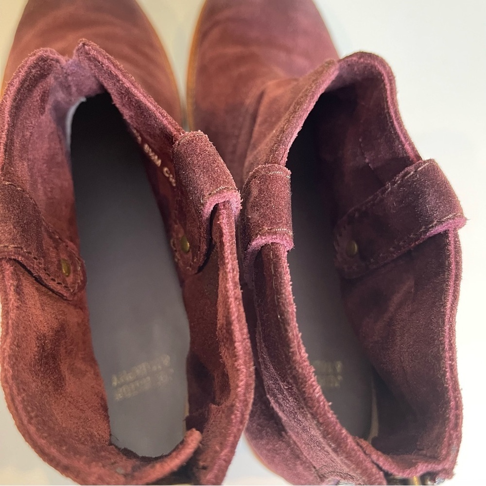 Johnston & Murphy Stephanie Stitched suede Ankle Bootie size 8.5 - Picture 8 of 9
